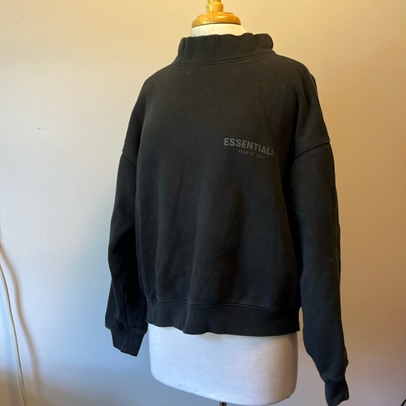Fear of God Essentials sweatshirt Men’s XS black - Picture 1 of 13